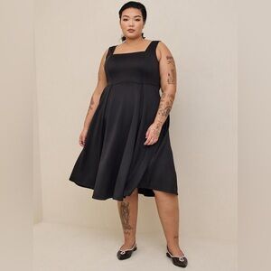 Torrid Scuba Square Neck Skater Dress